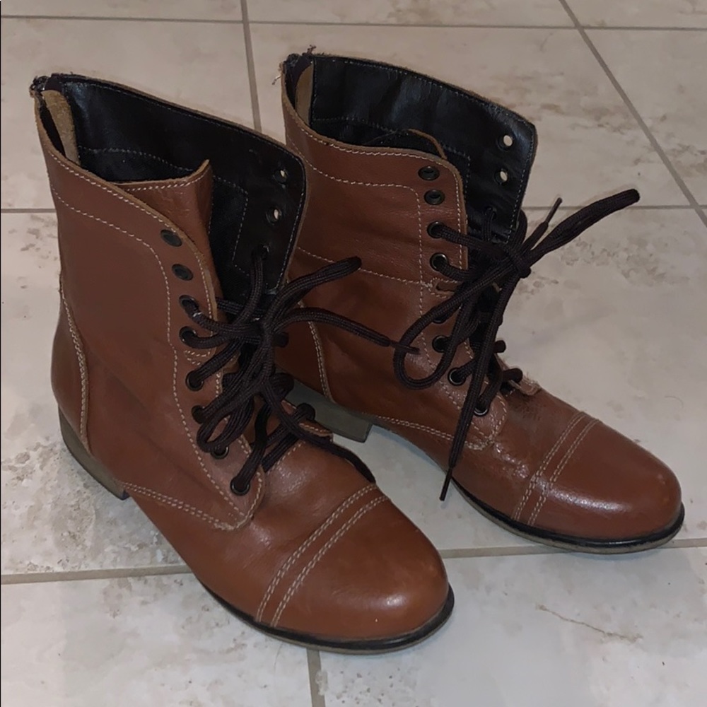 Steve Madden combat boots!